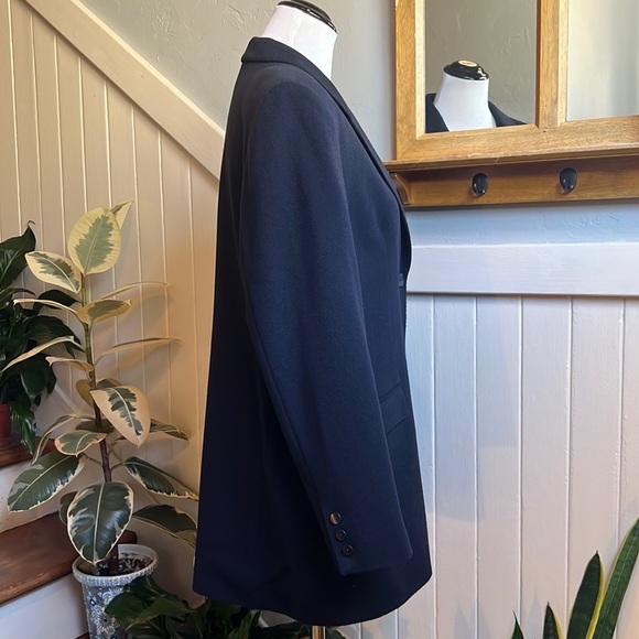 Neiman Marcus 100% Cashmere Black Blazer Louis Dell’ Olio Made in Italy - Picture 7 of 13